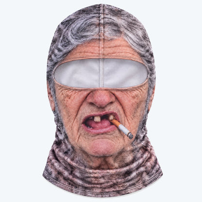 🤣 Funny Realistic Face Balaclava | Hilarious Ski & Snowboard Resort Party Mask, Winter Slopes Group Gear