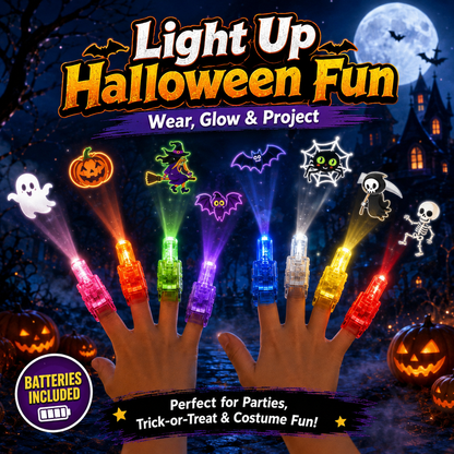 🔥🔥Last Day Buy 1 Get 1🔥👻🦇Halloween Finger Projector Lights🕷️🕸️
