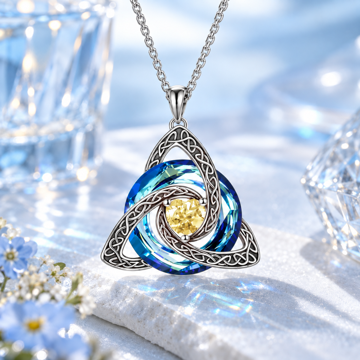⏳ Last Day49% OFF 12-Month Birthstone Celtic Knot Necklace 💖 – Meaningful Symbol of Love & Connection💎