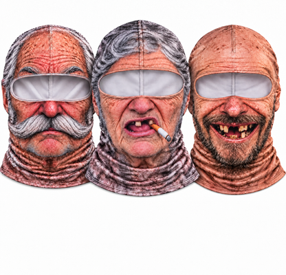 🤣 Funny Realistic Face Balaclava | Hilarious Ski & Snowboard Resort Party Mask, Winter Slopes Group Gear