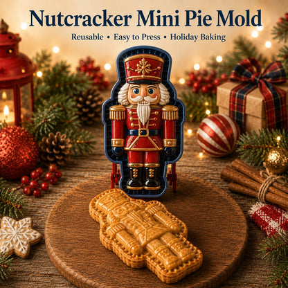 ⏳ Last Day50% OFF – 🎄 9-Design Christmas Mini Pie Mold Collection | Reusable Embossed Molds for Shaping Detailed Santa, Snow