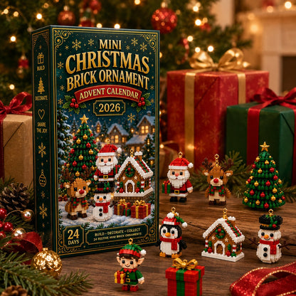 ⏳ Last Day 49% OFF – 🎄24-Day Mini Christmas Brick Ornament Advent Calendar