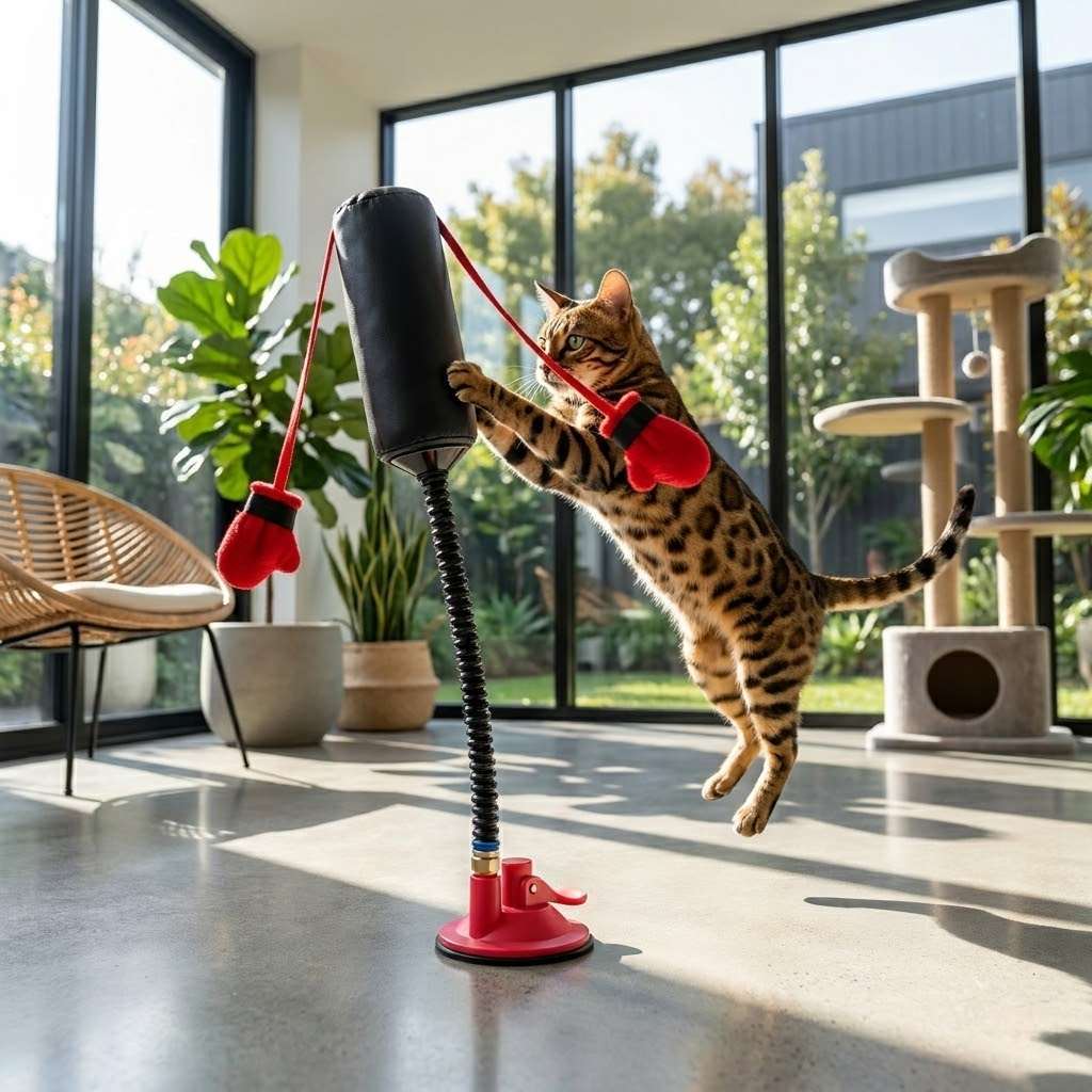 Interactive Cat Boxing Toy