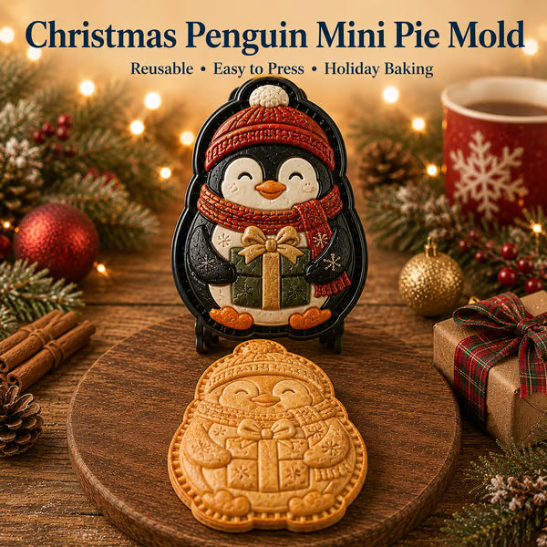 ⏳ Last Day50% OFF – 🎄 16-Design Christmas Mini Pie Mold CollectionTree & Holiday Pies 🥧✨