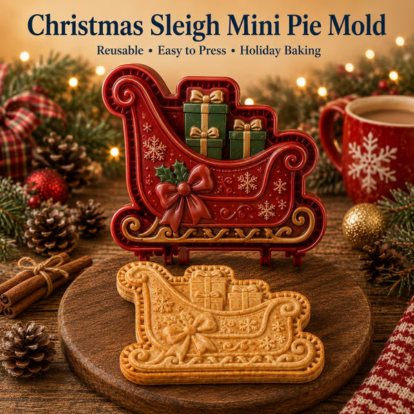 ⏳ Last Day50% OFF – 🎄 16-Design Christmas Mini Pie Mold CollectionTree & Holiday Pies 🥧✨